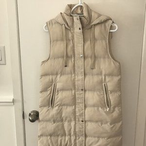 ZARA Puffer Vest with Hood Size XS